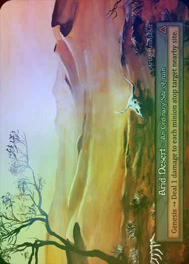 【FOIL】[Site] Arid Desert [beta-Ordinary]